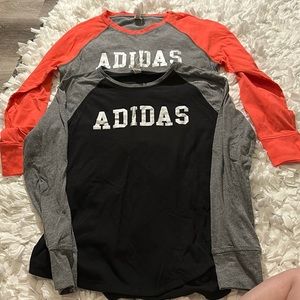 Adidas climalite long sleeved shirts
